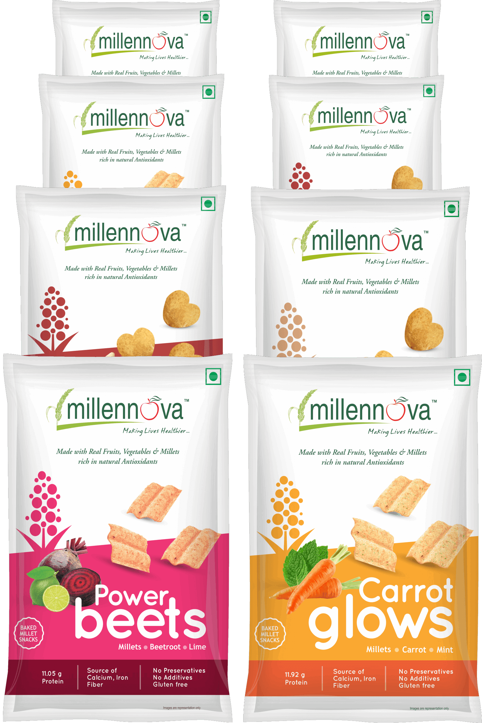 Assorted Combo Packs – Made with Millets, Fruits & Vegetables